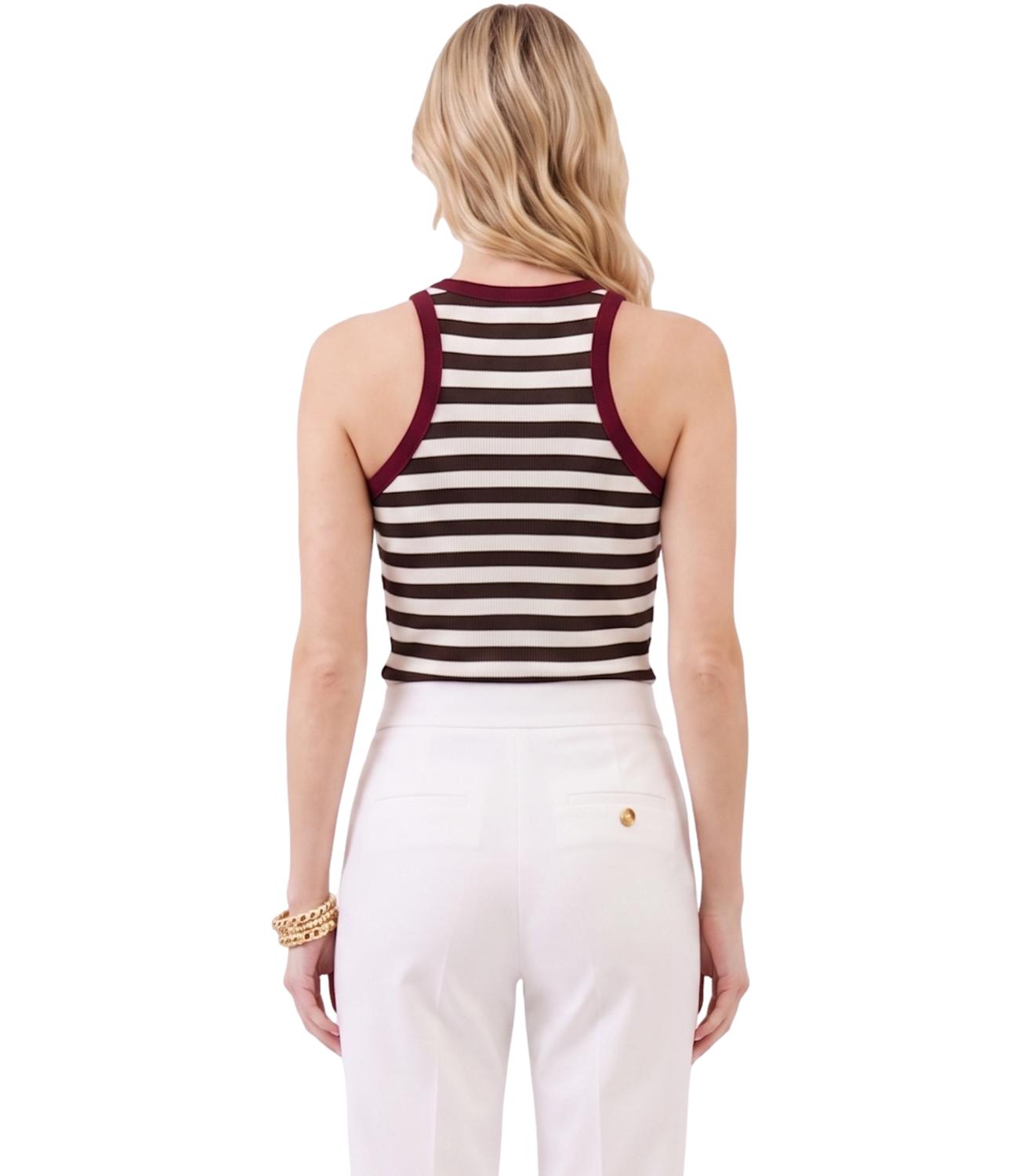 Vicolo Top da Donna - Marrone/bordeaux - Uab0418