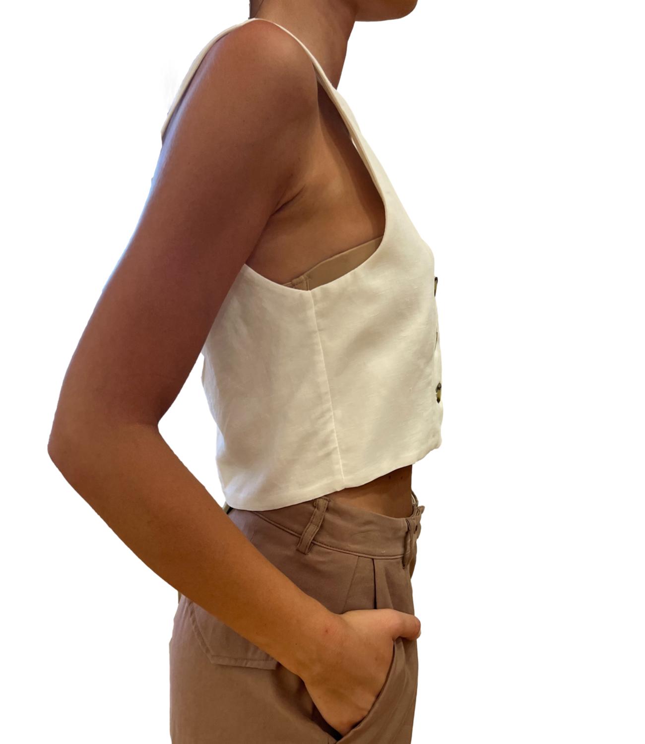 Dixie Gilet Bianco Donna