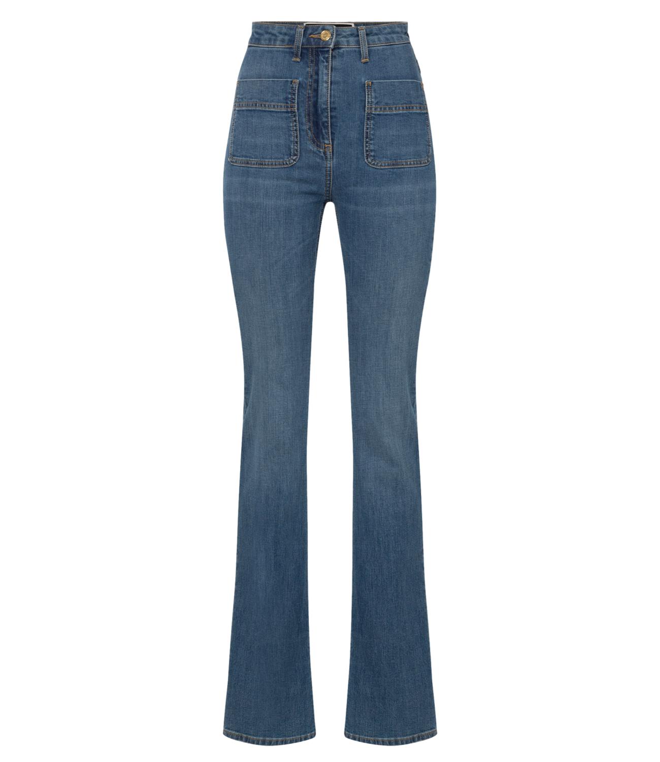 Pantalone jeans a zampa donna