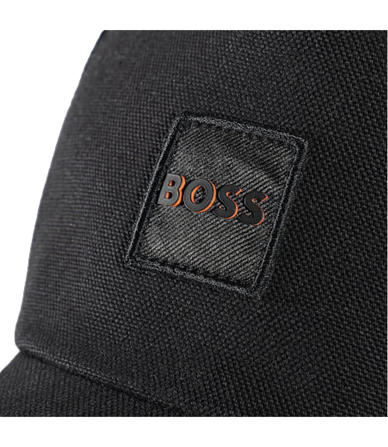 Cappello Hugo Boss nero uomo con logo frontale, con laccio regolabile