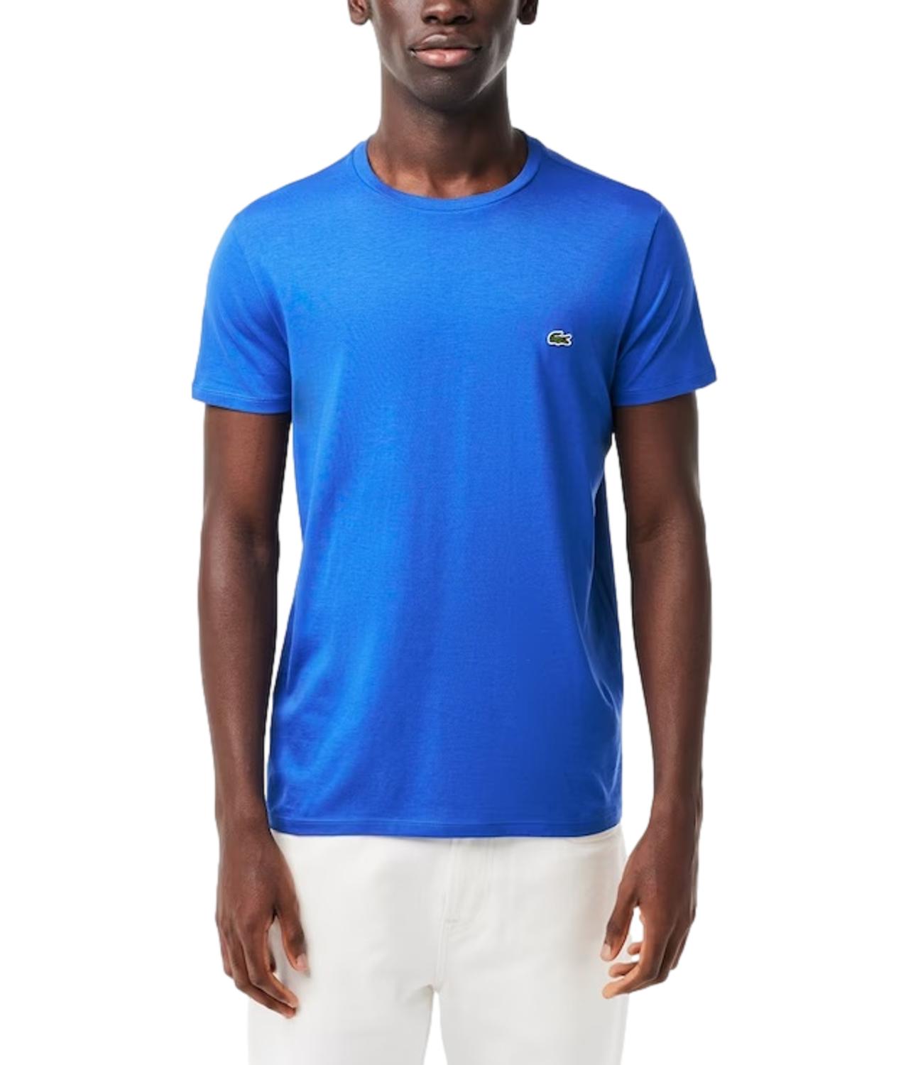T-shirt Lacoste blu royal azzurro uomo