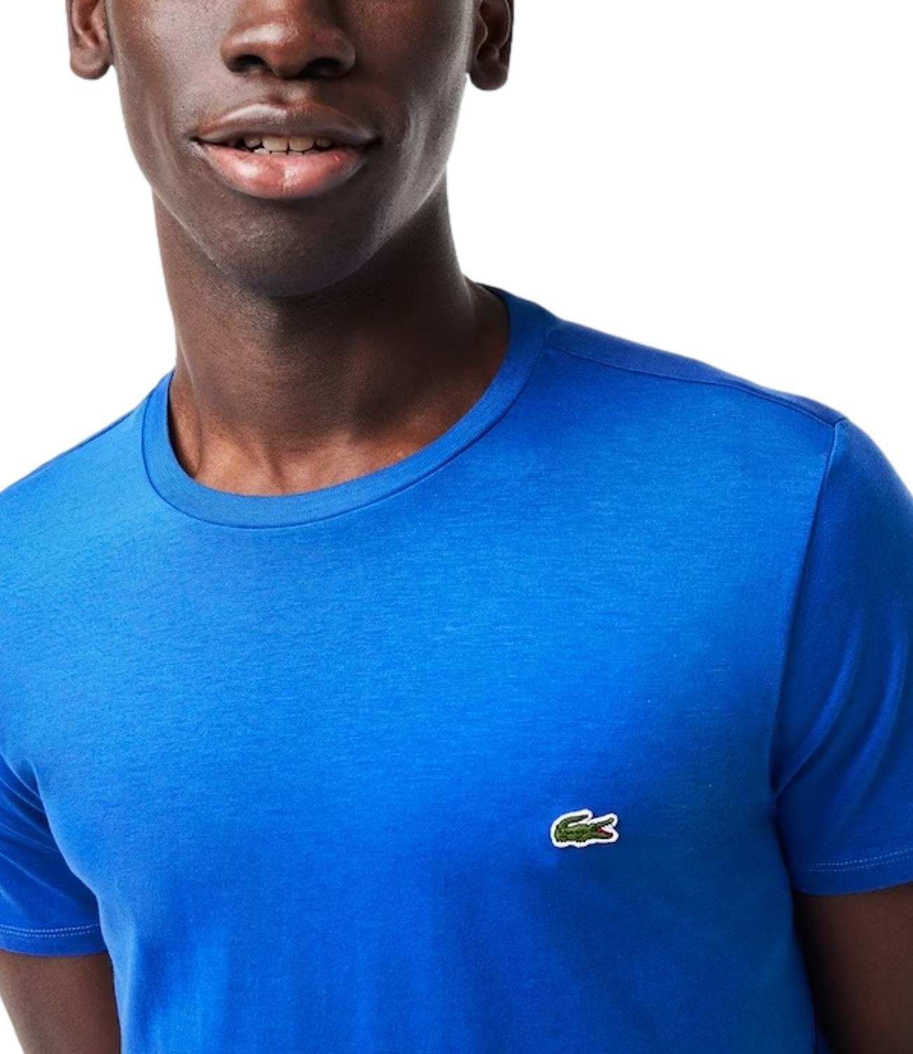 T-shirt Lacoste blu royal azzurro uomo