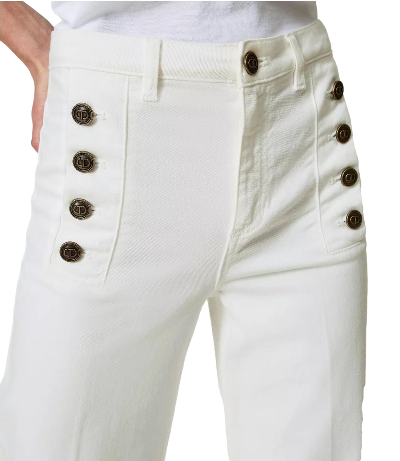 Jeans bianco donna